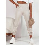 DStreet Spodnie dresowe damskie FASHIONCORE beżowe | shoptok.hr