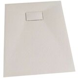 Sanotechnik kvadratna tuš kad s kanaleto smc, strukturirana bela, 100x80x2,6cm Cene