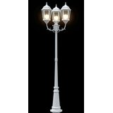  Vrtno svjetlo Bijelo 57 x 49 x 241 cm Aluminij i staklo | shoptok.hr