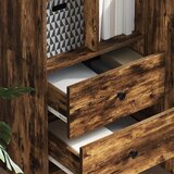  Highboard s ladicama Dimljeni hrast 45,5 x 34 x 127 cm | shoptok.hr