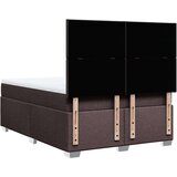 vidaXL Krevet s oprugama i madracem tamnosmeđi 160x200 cm tkanina | shoptok.hr