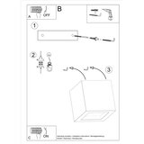  Sollux SL.0991 - Zidno svetlo LEO 1xG9/40W/230V beton | Eponuda.com