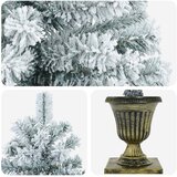  Zasnježeno mini božićno drvce 120 cm PVC Zelena i bijela | shoptok.hr