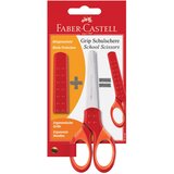  ŠKARE ŠKOLSKE 13CM OBLE SA ZAŠTITOM GRIP FABER CASTELL 1815 SORTIRANO BLISTER | Shoptok.si