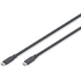 Digitus USB kabel[USB 2.0] - USB C (M) - USB C (M) kabel, 0,5 m, črna (AK-3+B12), (5000505139) Cene