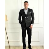  Muško crno odelo Pinstripe Cene