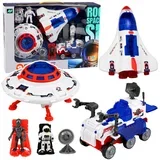 Shuttle Ufo Research Vehicle Satellite Astronauts Set