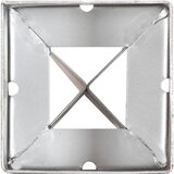  Šiljci za tlo 12 kom srebrni 9 x 9 x 90 cm od pocinčanog čelika | shoptok.hr
