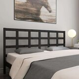  Uzglavlje za krevet crno 205 5 x 4 x 100 cm od masivne borovine | shoptok.hr