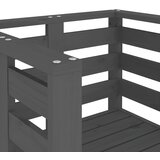  Vrtne stolice 2 kom sive 61,5 x 53 x 71 cm od masivne borovine | shoptok.hr