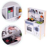 ECO TOYS Drvena dječja kuhinja za igru ​​sa zvukom, LED, pećnicom, perilicom rublja, kuhinjskim dodacima | shoptok.hr