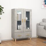 The Living Store Visoka omarica betonsko siva 70x31x115 cm konstruiran les - Visoka Omarica, (21429244) Cene