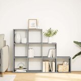 vidaXL Pregrada/regal za knjige 3razina sonoma 137,5x29x103,5cm drveni | shoptok.hr
