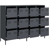 vidaXL Komoda antracit 135x39x103,5 cm hladno valjano jeklo | Shoptok.si