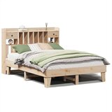 vidaXL Posteljni okvir brez vzmetnice 140x190 cm trdna borovina | Shoptok.si