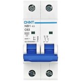 Chint 179668 NB1-63 2P C63 6kA DB zaštitna sklopka za vodove 2-polni 63 A 240 V, 415 V cijene