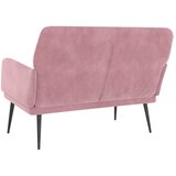  Klupa ružičasta 108 x 79 x 79 cm baršunasta | Eponuda.com