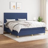  s oprugama i madracem plavi 180x200 cm od tkanine | shoptok.hr