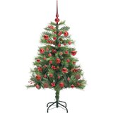  Umjetno božićno drvce S LED lampica Zelena 150 cm PVC i metal | shoptok.hr