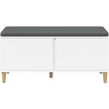  Klupa za hodnik s jastukom s pohranom Bijeli 100 x 38 x 46 cm | Eponuda.ba