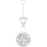 Eglo 93073 - visilica na sajli luberio 1xE27/60W/230V ø 25 cm | Eponuda.com