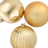  Set božićnih kuglica XXL 3 kom. Zlatno Ø 25 cm Plastika | shoptok.hr
