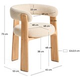 Kave Home Bež podstavljena vrtna stolica Granite – | shoptok.hr