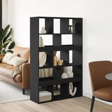 vidaXL Pregrada za prostor črna 100x33x156,5 cm inženirski les Cene