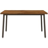  140 x 80 x 75 cm Čvrsto drvo akacije Prirodna i kava Pravokutni | shoptok.hr