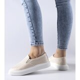 D/CEO Gemre Beige perforated sneakers Fulda | shoptok.hr