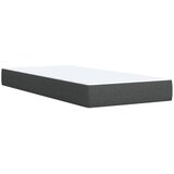  Okvir kreveta s oprugama i madrac tamnosivi 80x200cm od tkanine | shoptok.hr