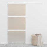 vidaXL Drsna vrata z mehkimi blokadami ESG steklo in aluminij 90x205cm Cene
