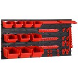 vidaXL Komplet za delavnico 35-delni rdeč in črn 77x39 cm PP Cene