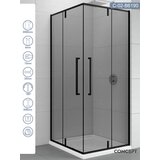  Tuš kabina kvadratna 90x90 - (bez kadice) - minotti - concept absolut black C-02-B6190 cene