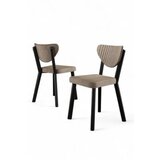 Hanah home set stolica (6 komada) arfe cappuccino black | ePonuda.com