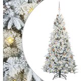 vidaXL Umetno Zložljivo Božično Drevo Zelena 210 cm PE in PVC | Shoptok.si