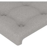  Uzglavlje svjetlosivo 93 x 16 x 118/128 cm od tkanine | shoptok.hr