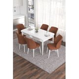 Hanah home Set Trpezarijski sto i 6 stolica Eva, Terakota | Eponuda.ba