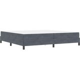  Boxspring krevet s madracem Tamno siva 200 x 220 cm Baršun | shoptok.hr