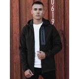 DStreet Kurtka męska przejściowa softshell z kapturem czarna | shoptok.hr