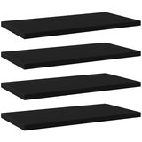 vidaXL Dodatne police za omaro 4 kosi črne 40x20x1,5 cm iverna plošča, (21011913) Cene