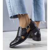 Gemre Black cut-out shoes Irene | Shoptok.si
