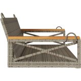 vidaXL Gugalna klop siva 109x62x40 cm poli ratan | Shoptok.si