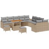  Sjedeća garnitura za vrt 13 kom. Bež poliratan 90 x 55 x 71 cm | shoptok.hr