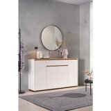 CARRYHOME komoda, bela, hrast artisan | Shoptok.si