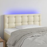 Maison Chic posteljno vzglavje - vzglavna omarica - nočna omarica krem 80x5x78/88 cm umetno usnje, (21706078) | Shoptok.si