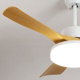Brilagi LED stropni ventilator sa prigušivačem LED/34W/230V 106 cm bela/smeđa + daljinski upravljač | Eponuda.com