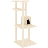  Penjalica za mačke sa stupovima za grebanje krem 123 cm | shoptok.hr