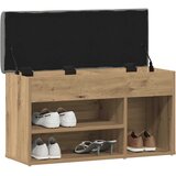  Klupa za cipele obrtnički hrast 82x32x45,5 cm izrađeno drvo | shoptok.hr