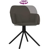  Okretne blagovaonske stolice 2 kom tamnosive baršunaste Siva | shoptok.hr